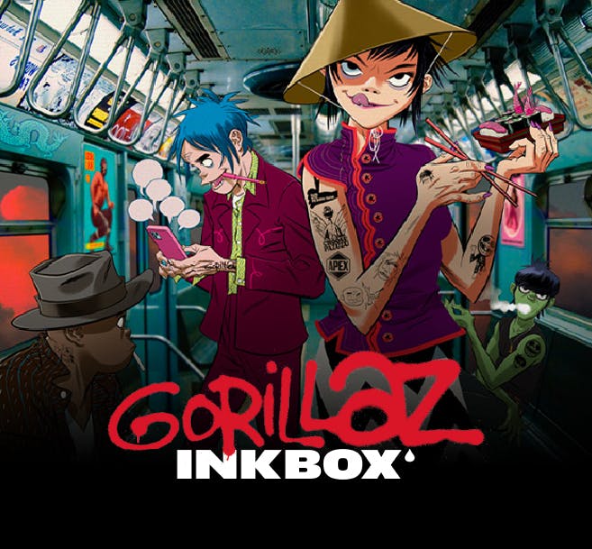 Shop Gorillaz x Inkbox tattoos online
