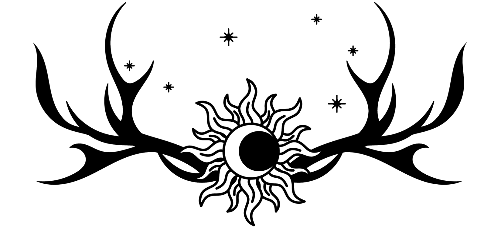 art materials clipart black and white sun