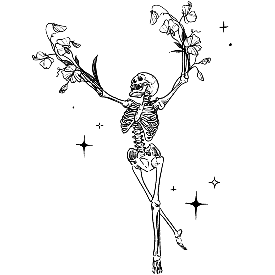 Dancing Skeleton Tattoo - Semi-permanent Tattoos By Inkbox™