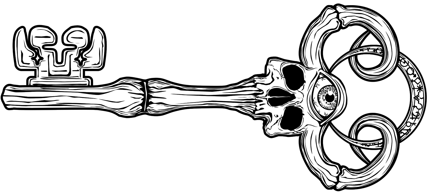 Skeleton Key Tattoo SemiPermanent Tattoos by Inkbox™