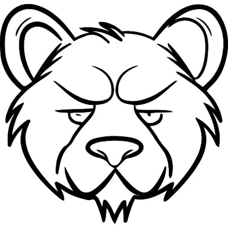 hibernation clipart black and white