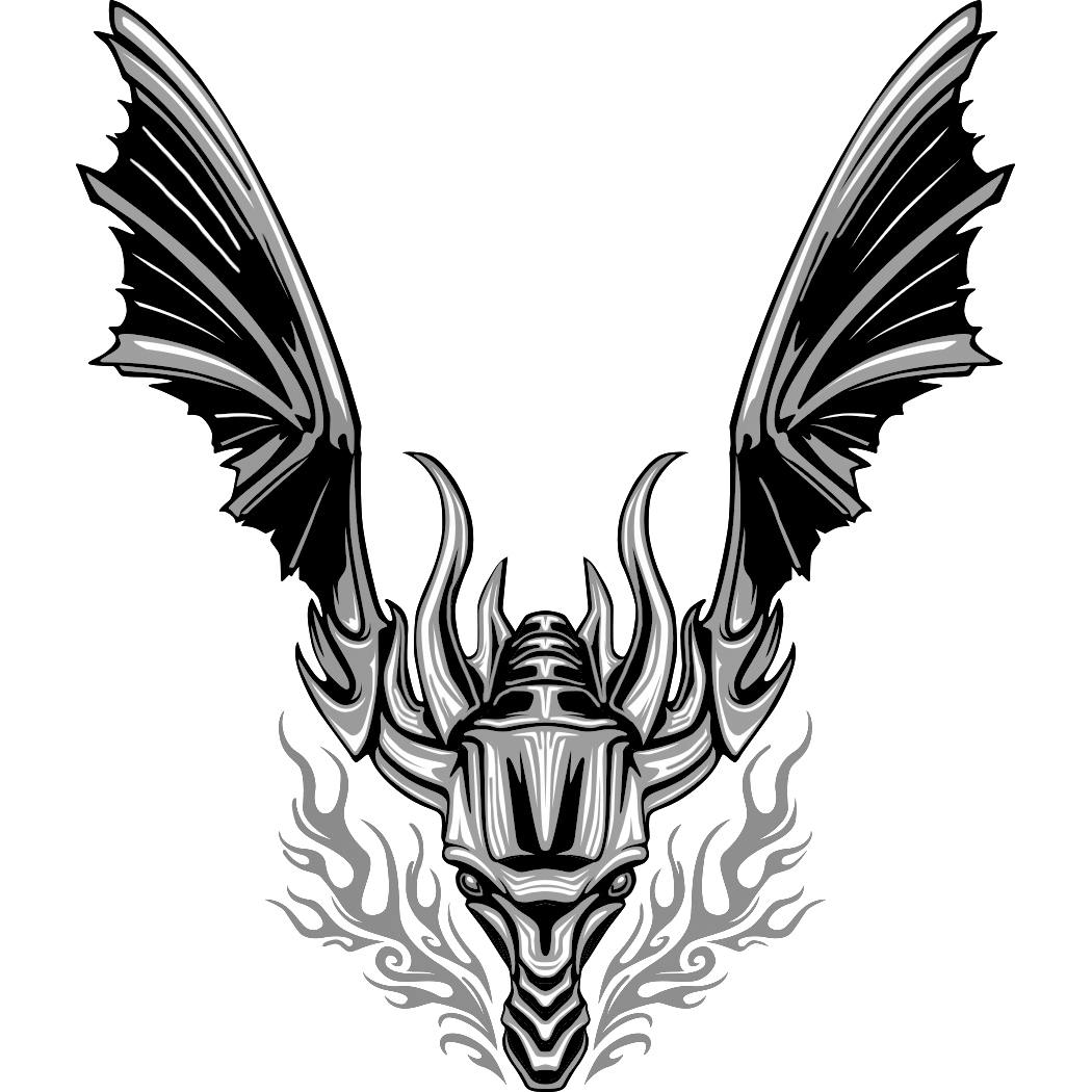 Flying Dragon Tattoo SemiPermanent Tattoos by Inkbox™