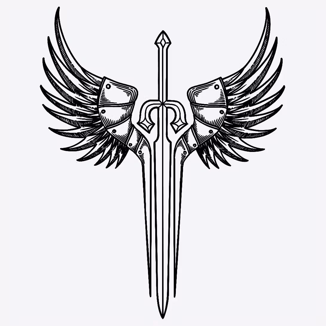 Strong Woman Fighter Tattoo Symbol