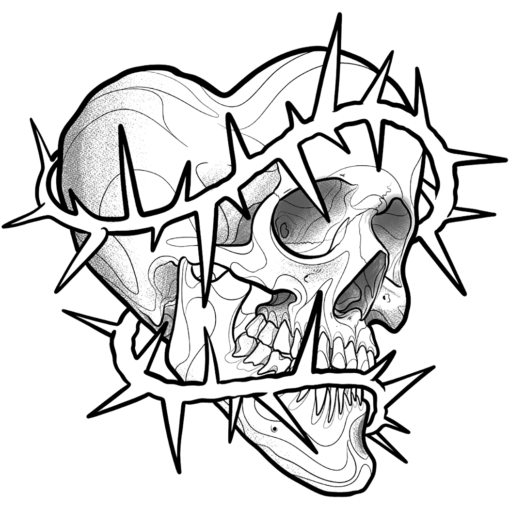 Skull Euclidean Vector Sword In The Inserted - Simple Skull Tattoo Designs,  HD Png Download , Transparent Png Image - PNGitem