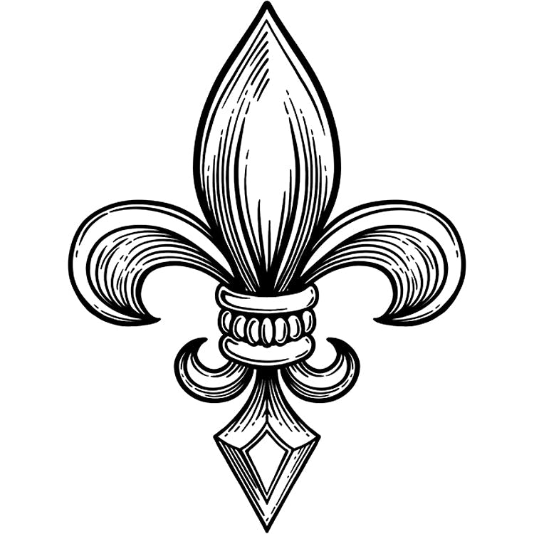 Fleur de Lis Tattoo - Semi-Permanent Tattoos by Inkbox™