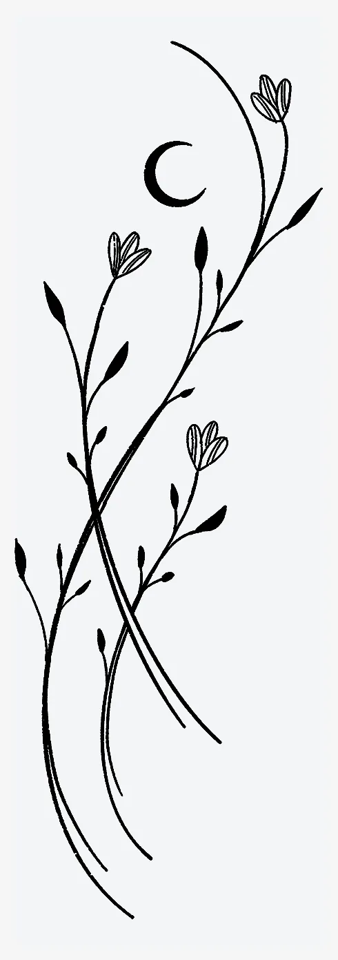 Moonlit Dance Semi-Permanent Tattoo. Lasts 1-2 weeks. Painless and easy ...