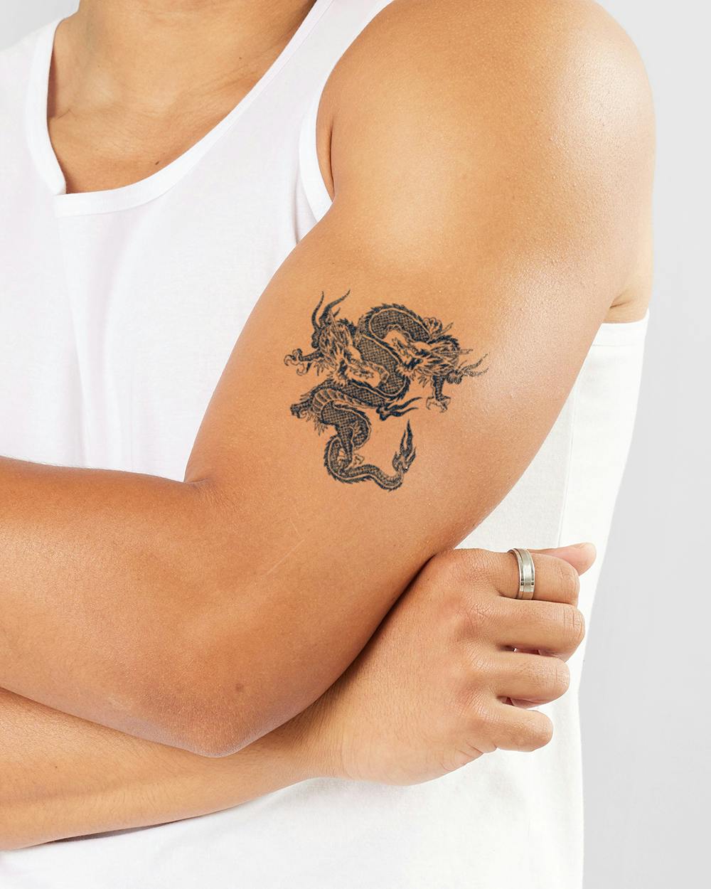 Minimalist Dragon Tattoo – Tattoo for a week