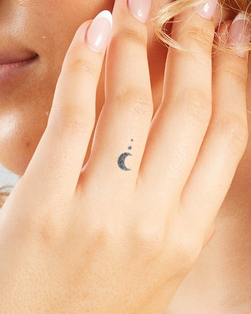 Midnight Moon Semi-Permanent Tattoo. Lasts 1-2 Weeks. Painless And Easy To  Apply. Organic Ink. Browse More Or Create Your Own. | Inkbox™ |  Semi-Permanent Tattoos