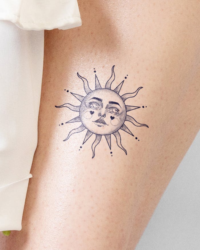 Setting Sun Tattoo - Semi-Permanent Tattoos by inkbox™ - Inkbox™