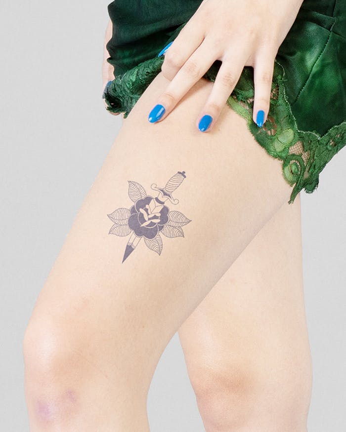 Defiant SemiPermanent Tattoo. Lasts 12 weeks. Painless and easy to