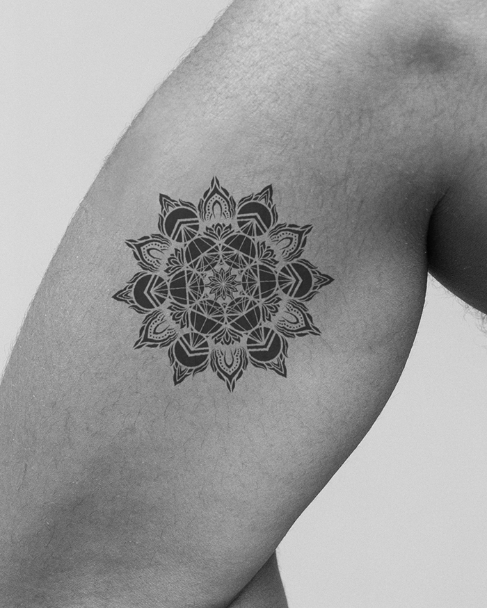 Mandala | Chest piece tattoos, Mandala tattoo design, Creative tattoos