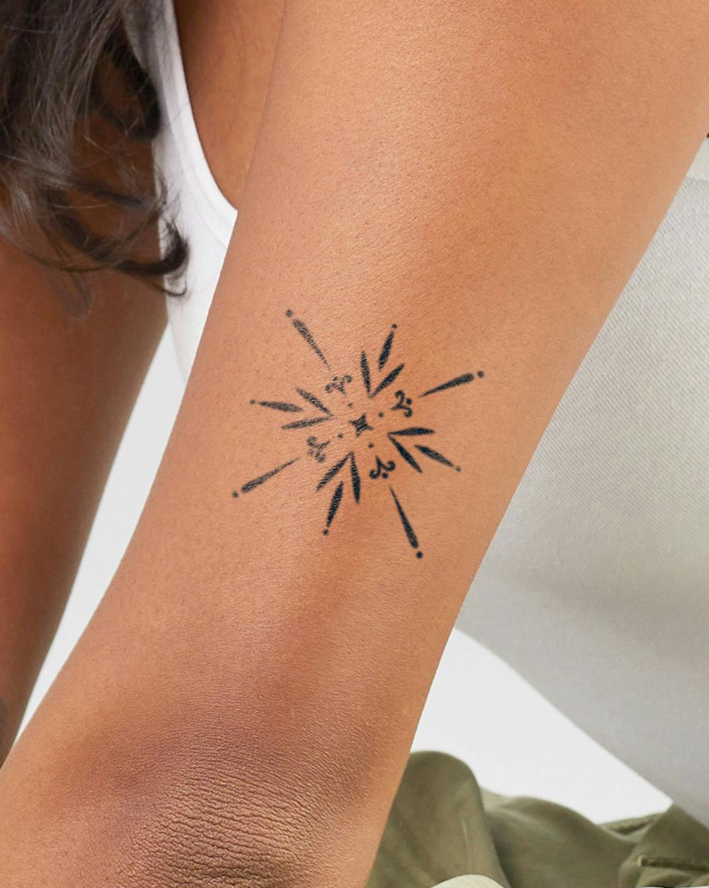 Heated Semi-Permanent Tattoo. Lasts 1-2 weeks. Painless and easy to apply.  Organic ink. Browse more or create your own.