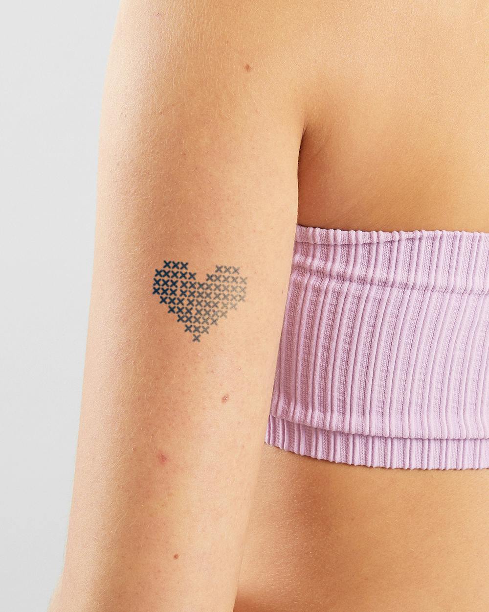 I Heart Embroidery Semi-Permanent Tattoo. Lasts 1-2 weeks. Painless and  easy to apply. Organic ink. Browse more or create your own. | Inkbox™ |  Semi-Permanent Tattoos