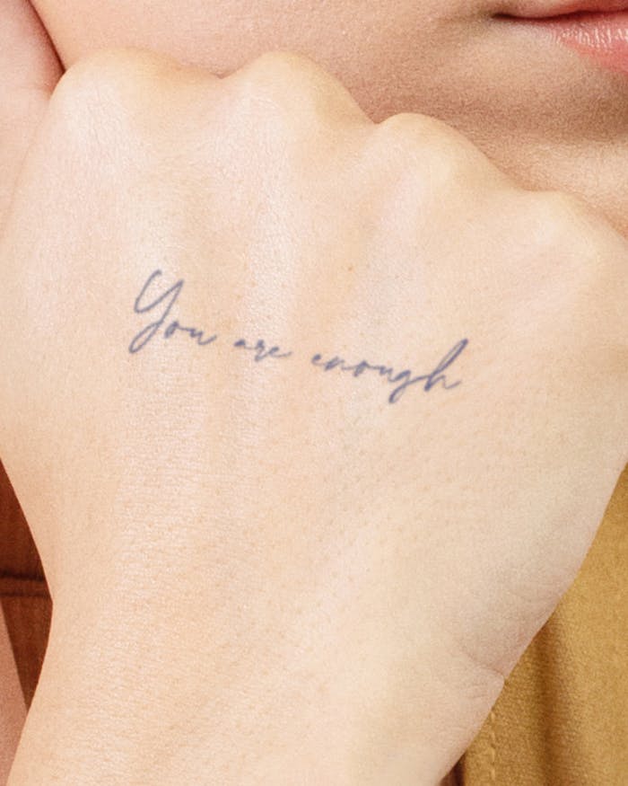 You Are Enough Tattoo SemiPermanent Tattoos by inkbox™ Inkbox™