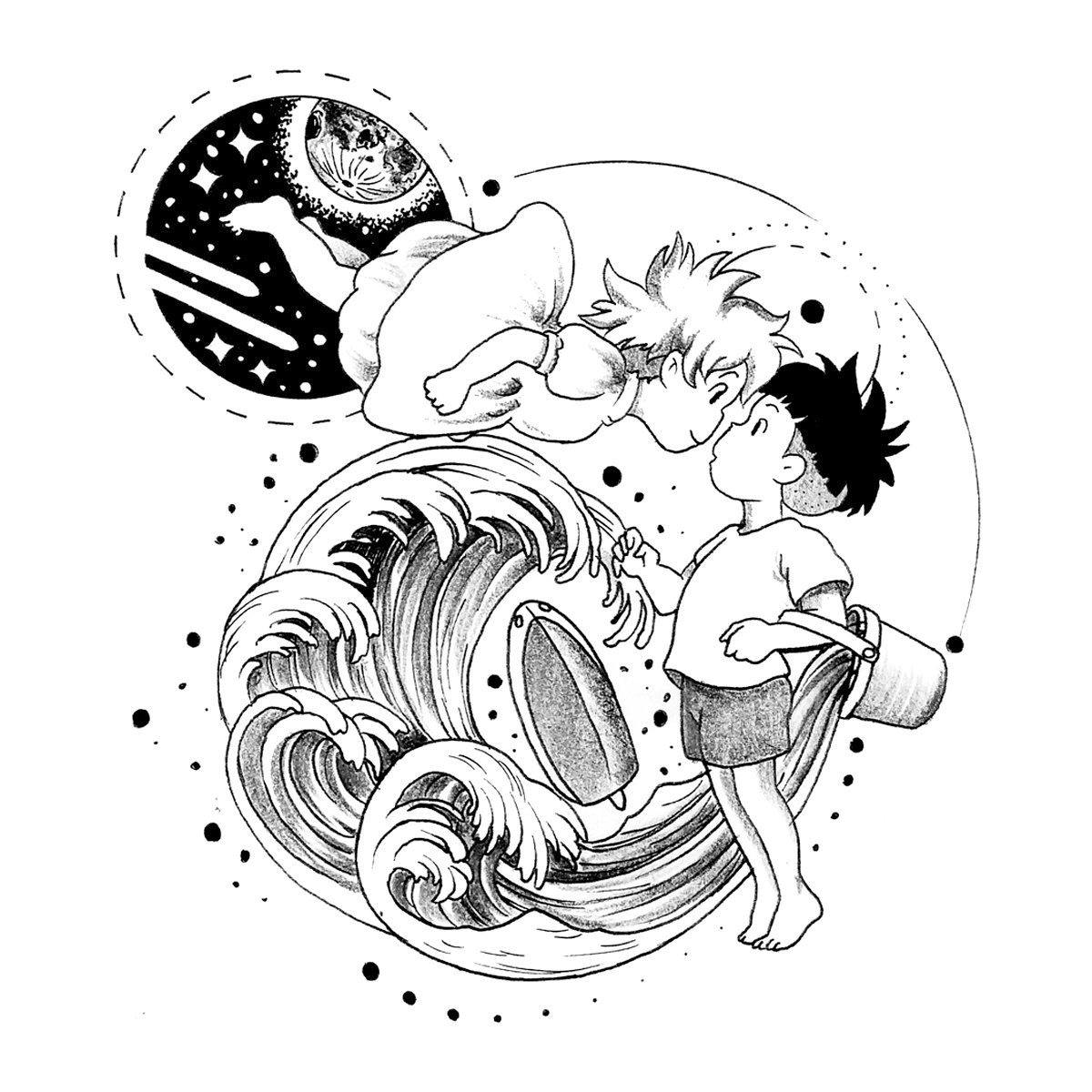 Ponyo Tattoo - Semi-Permanent Tattoos by inkbox™ - Inkbox™