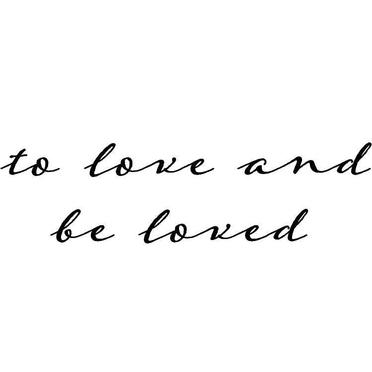 To Be Loved Tattoo - Semi-Permanent Tattoos by inkbox™ | Inkbox™ | Semi ...