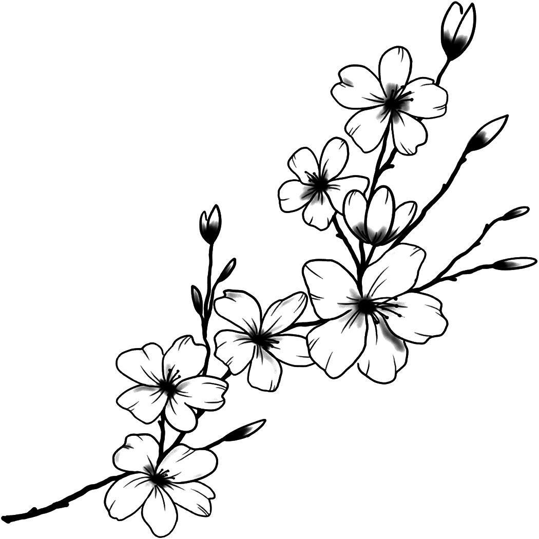 Blossom Gazing Tattoo - Semi-Permanent Tattoos by inkbox™ - Inkbox™