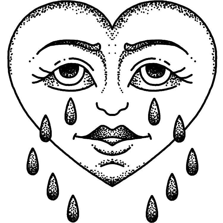 Crying Heart Tattoo Semi Permanent Tattoos By Inkbox Trade Inkbox Crying Heart Tattoo Semi Permanent Tattoos By Inkbox Trade Inkbox