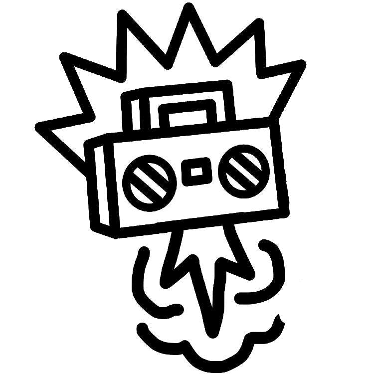 Boombox Tattoo SemiPermanent Tattoos by inkbox™ Inkbox™ Semi