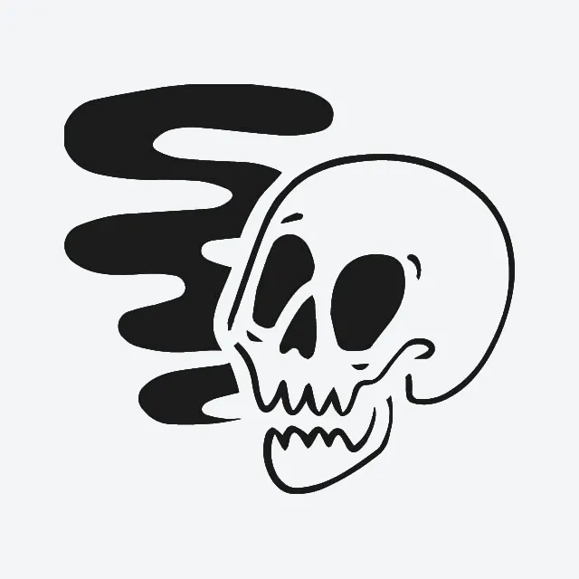 Bonehead Tattoo SemiPermanent Tattoos by inkbox™ Inkbox™